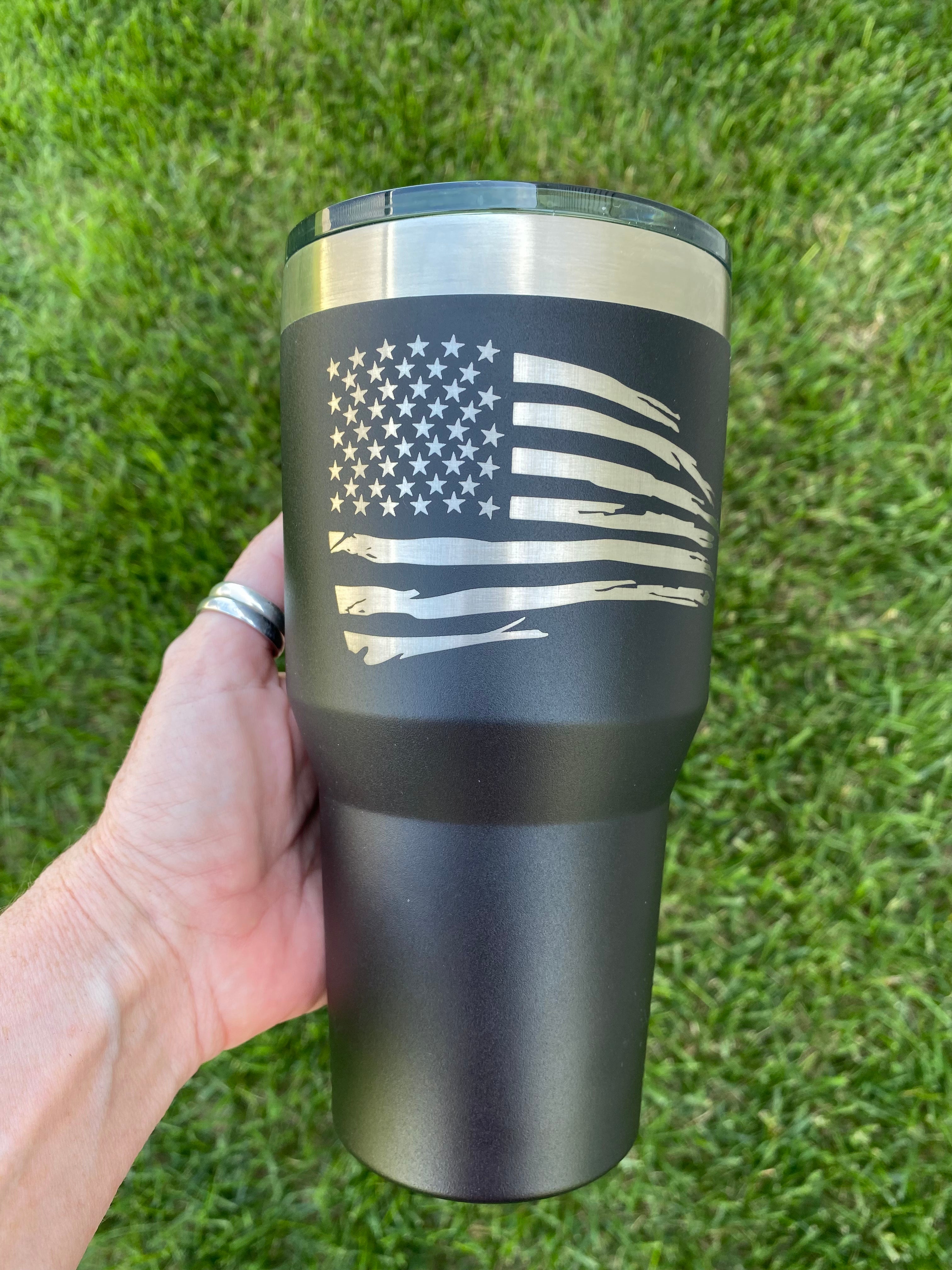 Distressed Flag Cup, Distressed Flag Personalized Tumbler, Insulated  Tumbler, Engraved Cup, Custom Tumbler Cup, 30oz, flag, mens cup