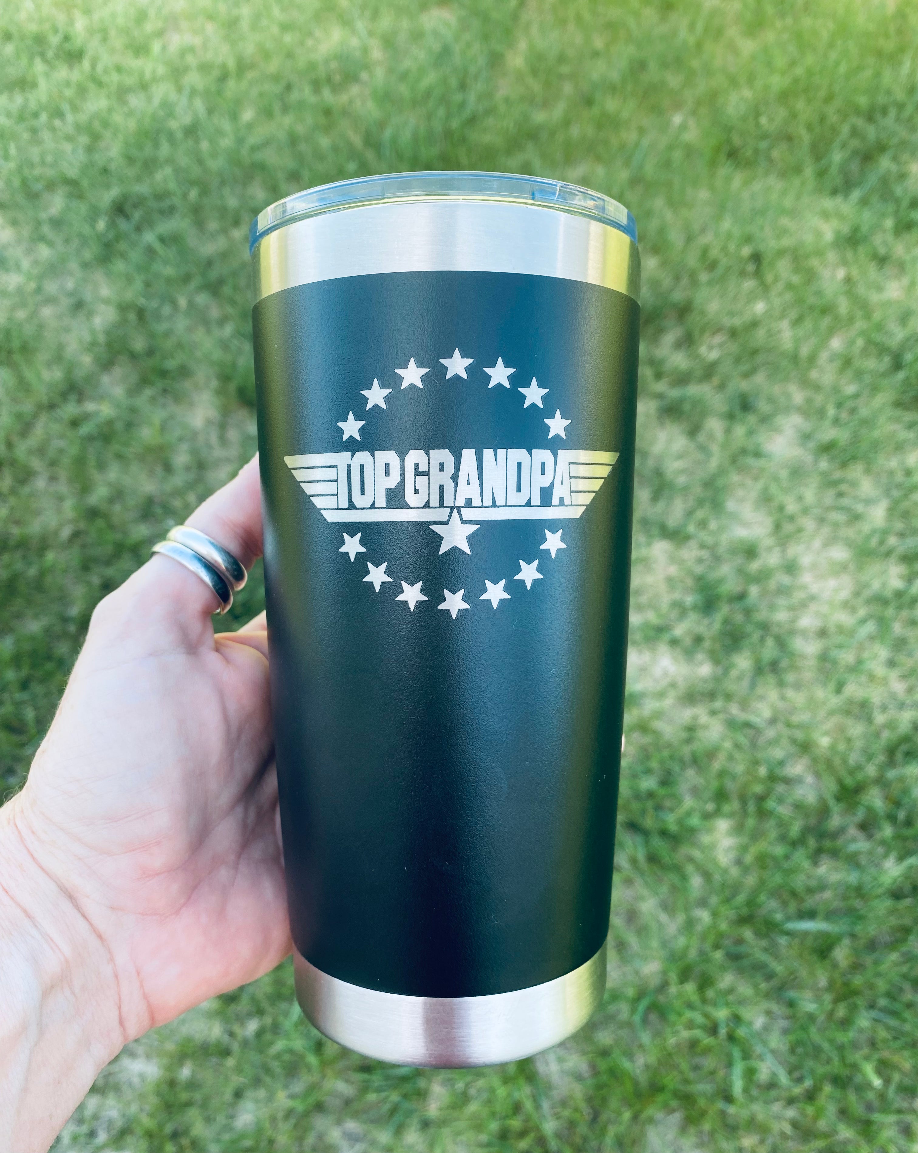 Grumpa Tumbler, Engraved Tumbler, 20, 30, 40 Oz Tumbler, Grandpa