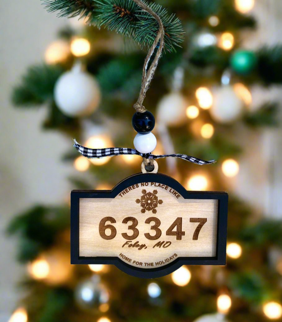 Christmas Zip Code Ornament