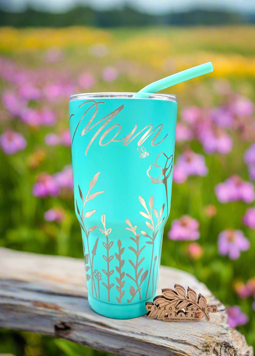 30 oz Wildflower Mom Tumbler