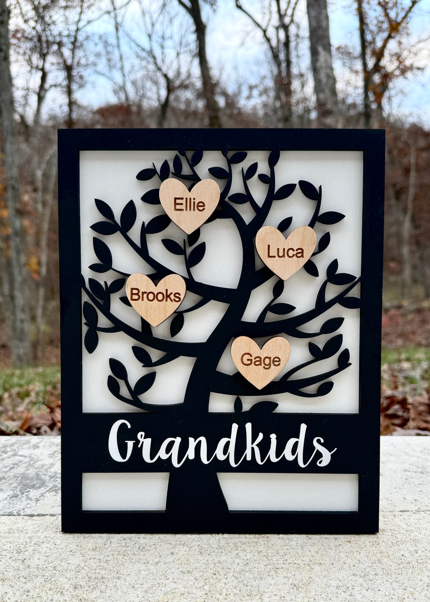 Grandkids Family Tree Sign