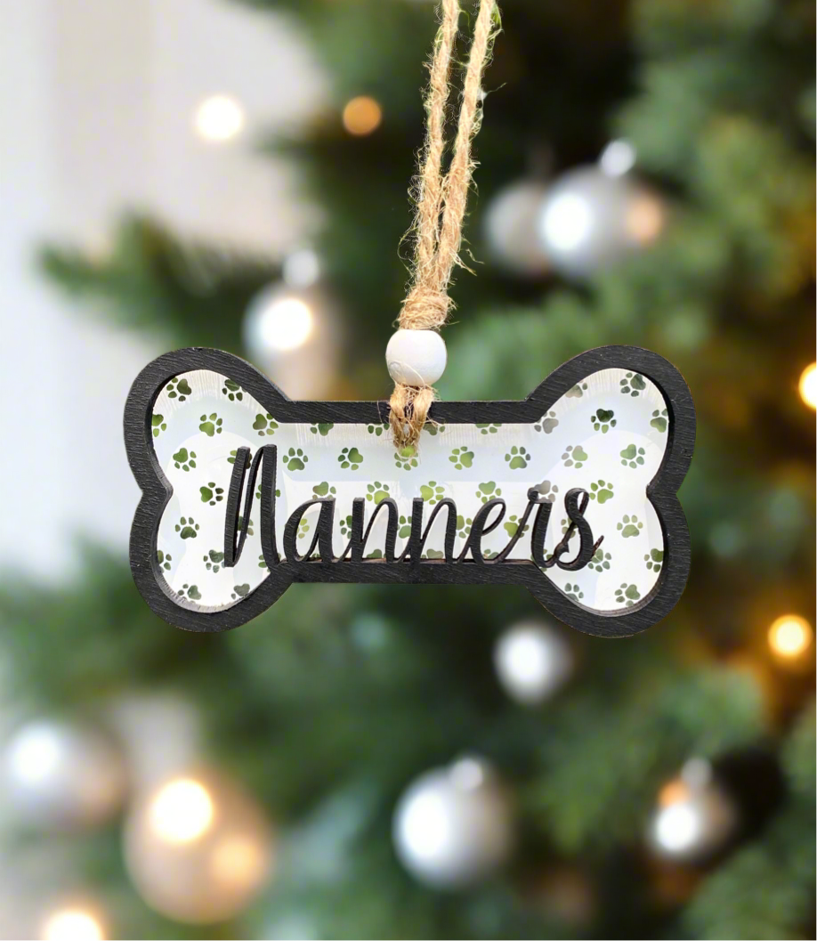 Personalized Dog Bone Ornament