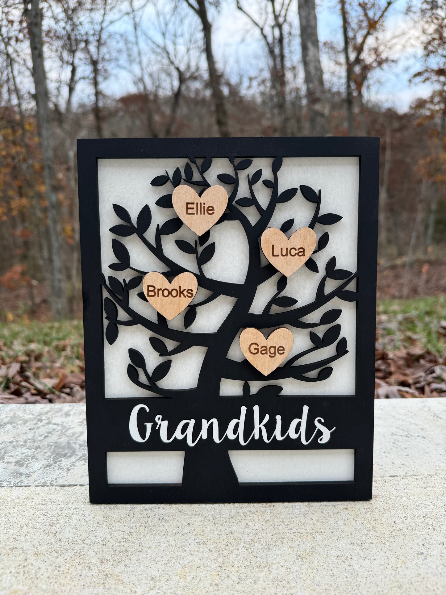 Grandkids Family Tree Sign