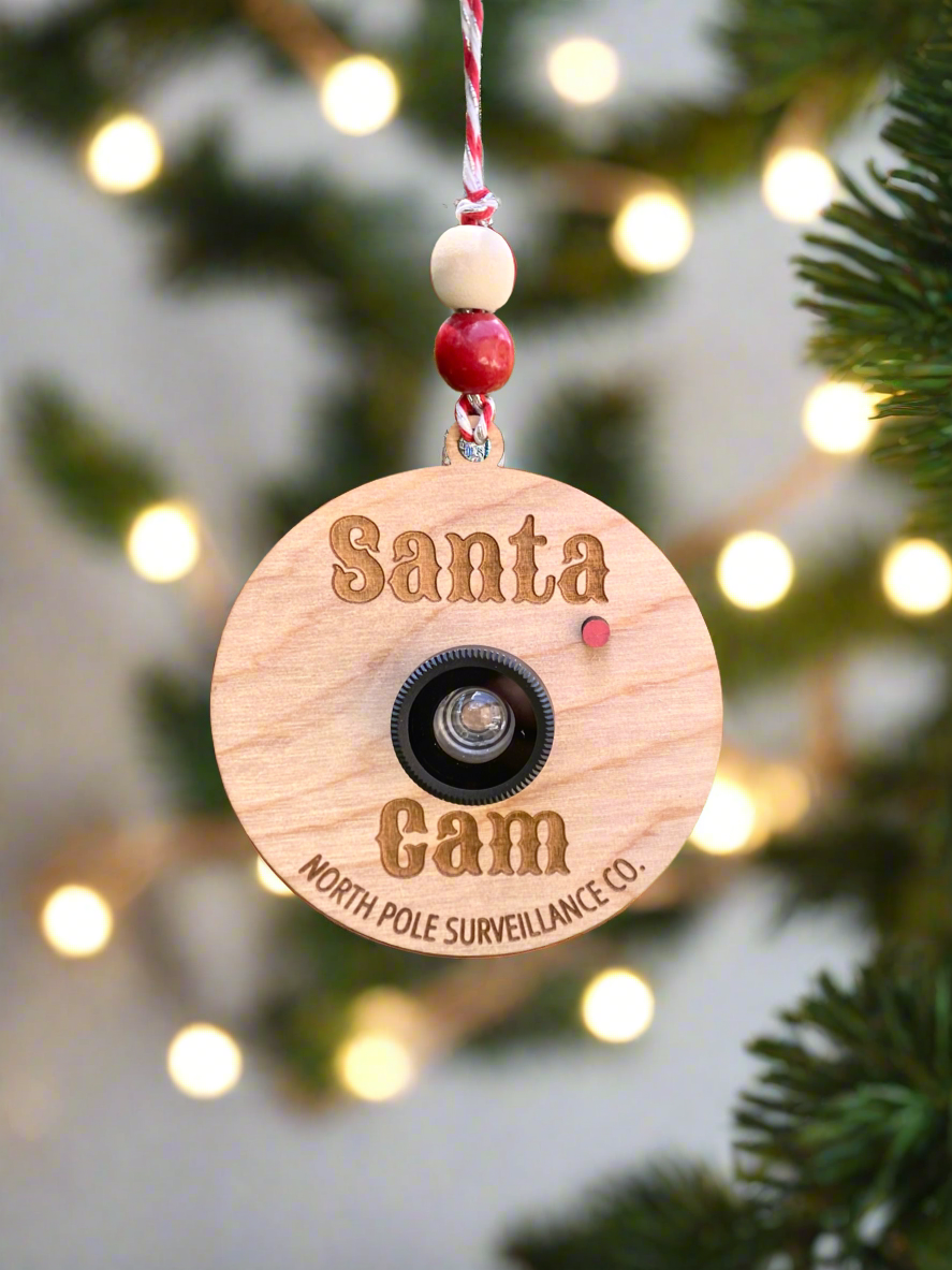 Santa Cam, North Pole Surveillance Company Ornament