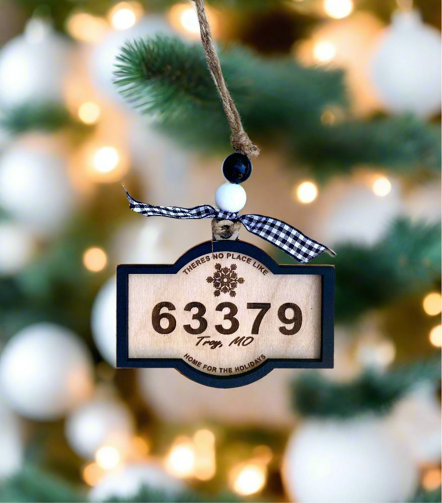 Christmas Zip Code Ornament