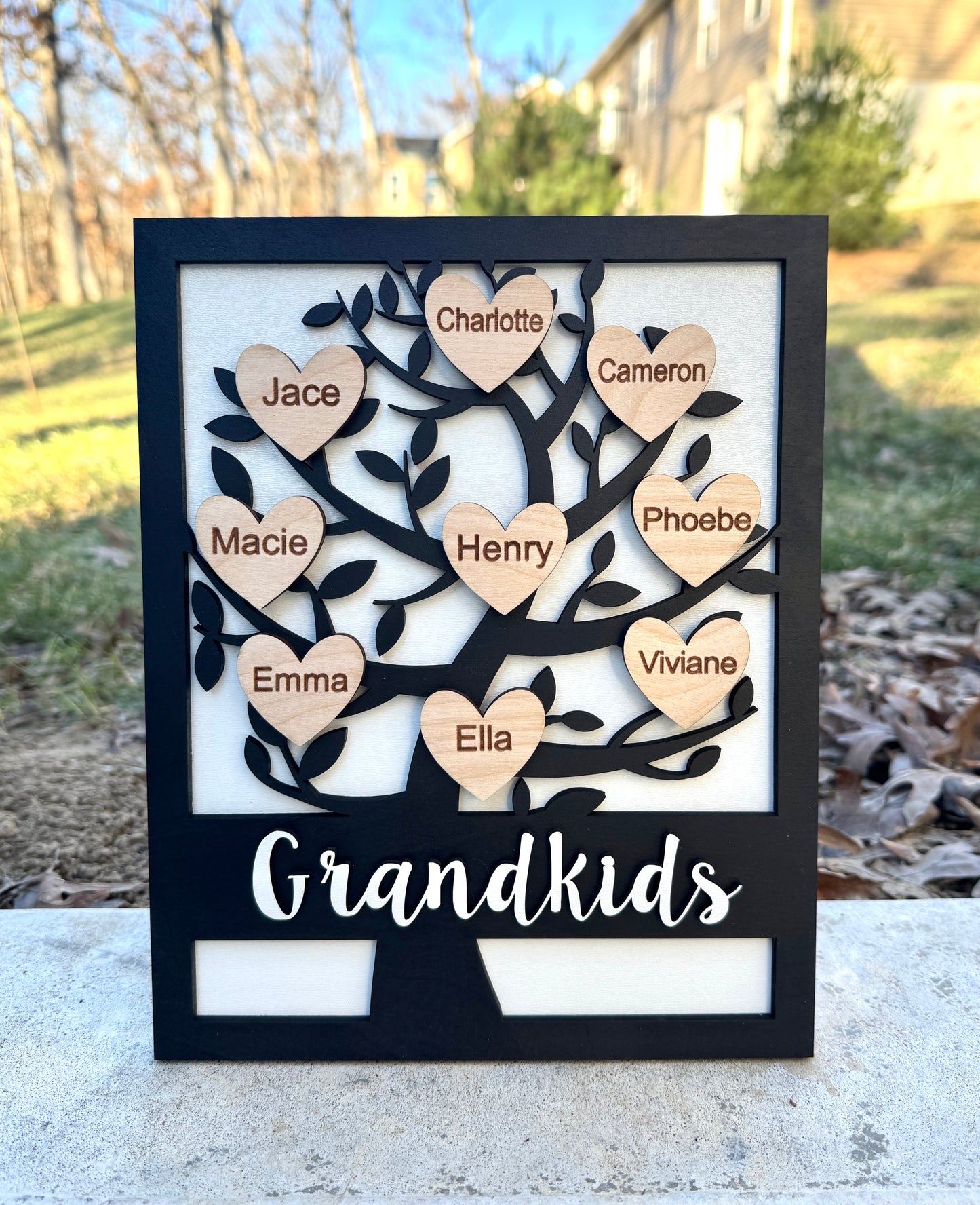 Grandkids Family Tree Sign