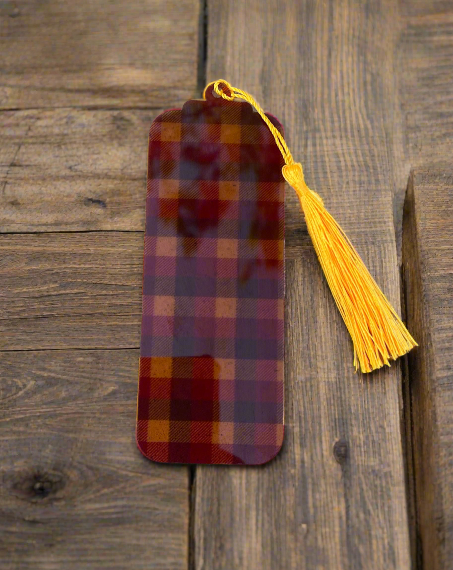 Flexible Acrylic Bookmarks with Tassel - Multiple Patterns