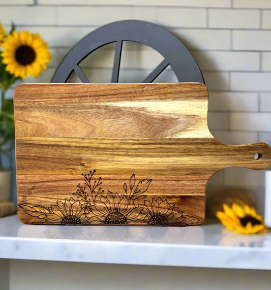 Sunflower Wood Cutting Board