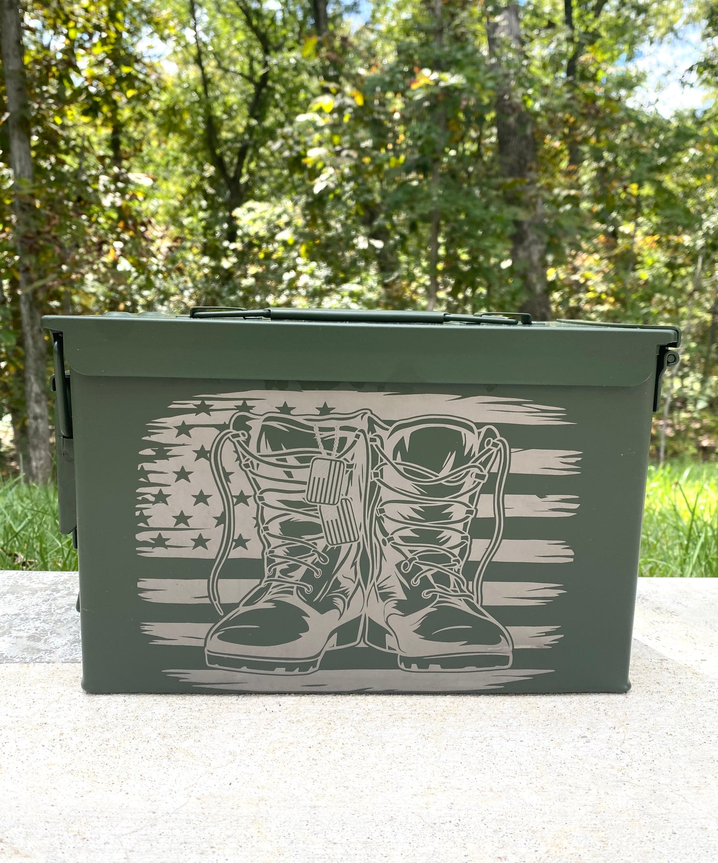 Custom Laser Engraved 50 Caliber Ammo Cans