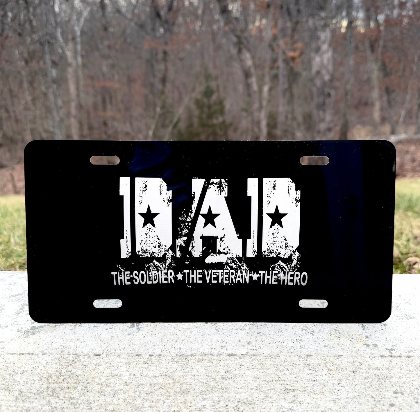 Laser Engraved Aluminum License Plate