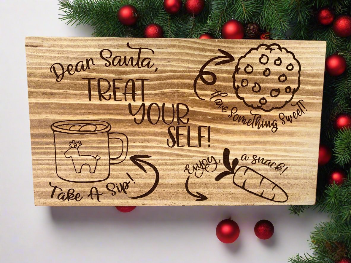 Raised Santa Cookie Christmas Tray