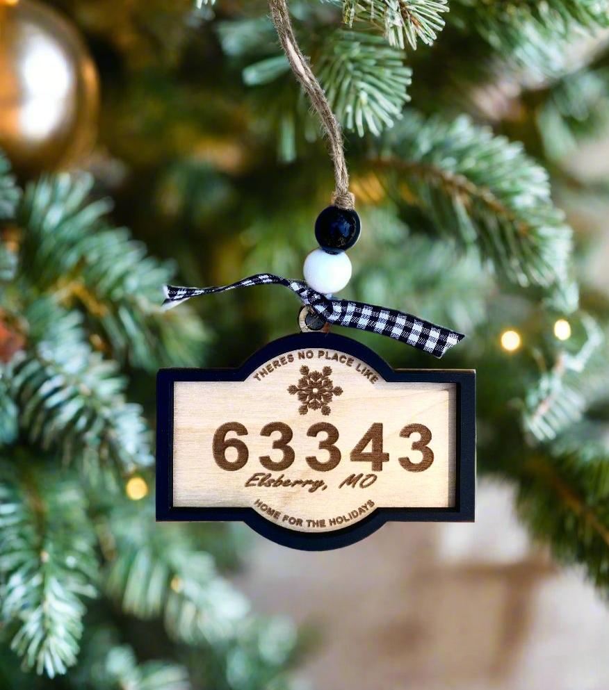 Christmas Zip Code Ornament