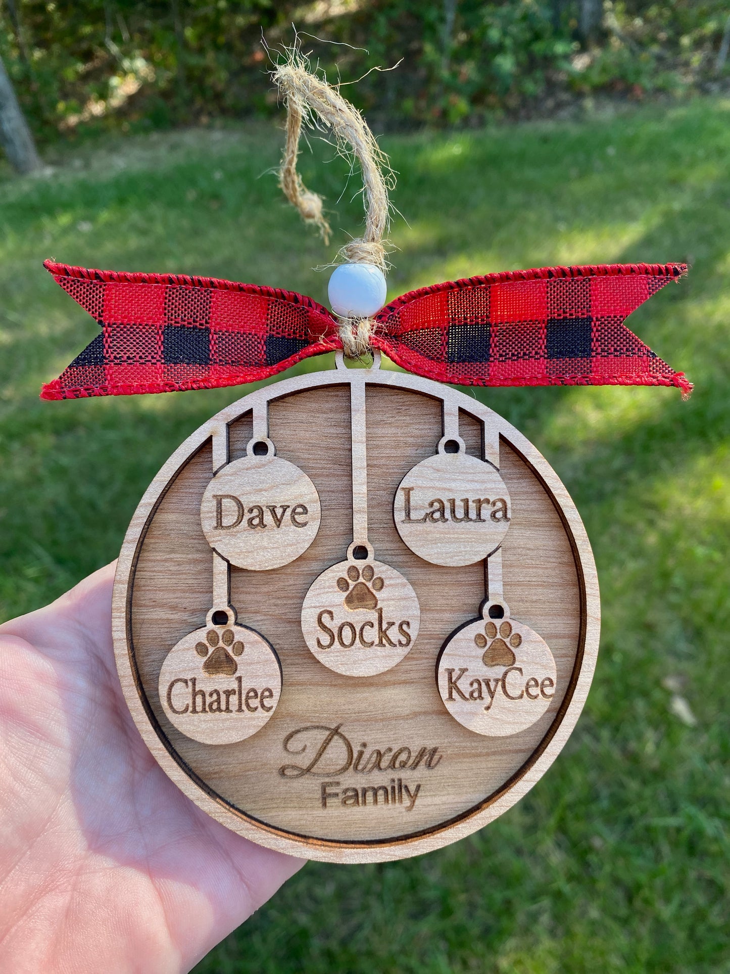 Personalized Family Christmas Ornament