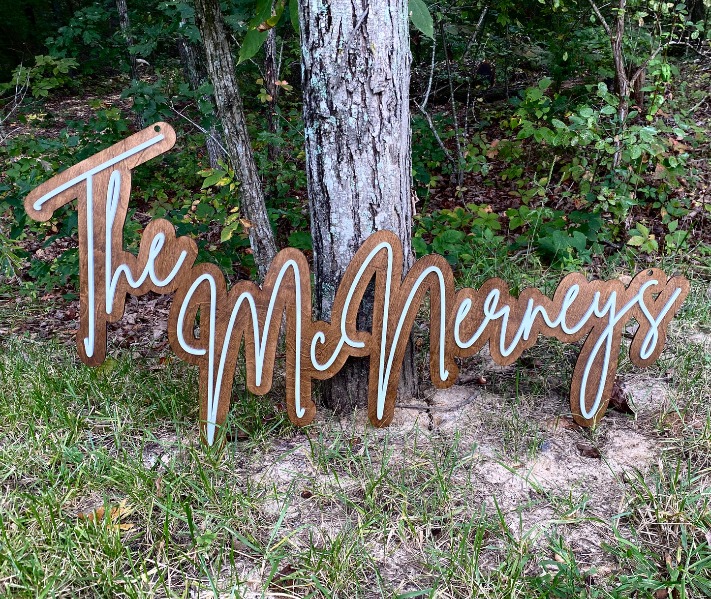 Wood Name Sign