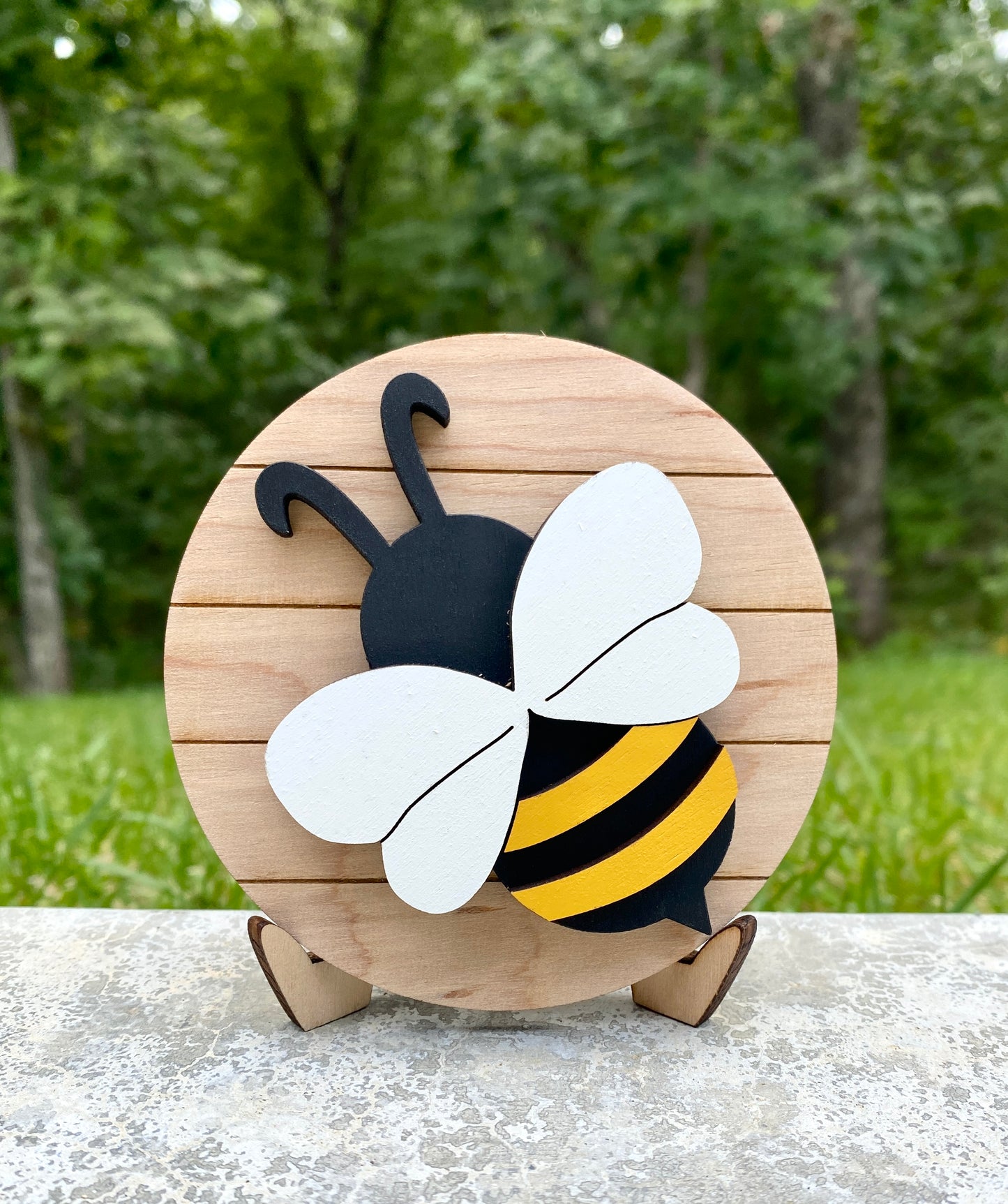 Bee Tiered Tray Sign, Spring Tiered Tray Decor