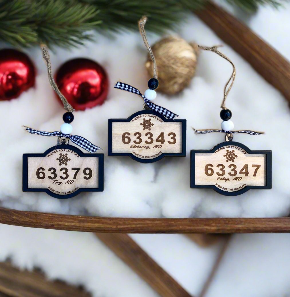 Christmas Zip Code Ornament