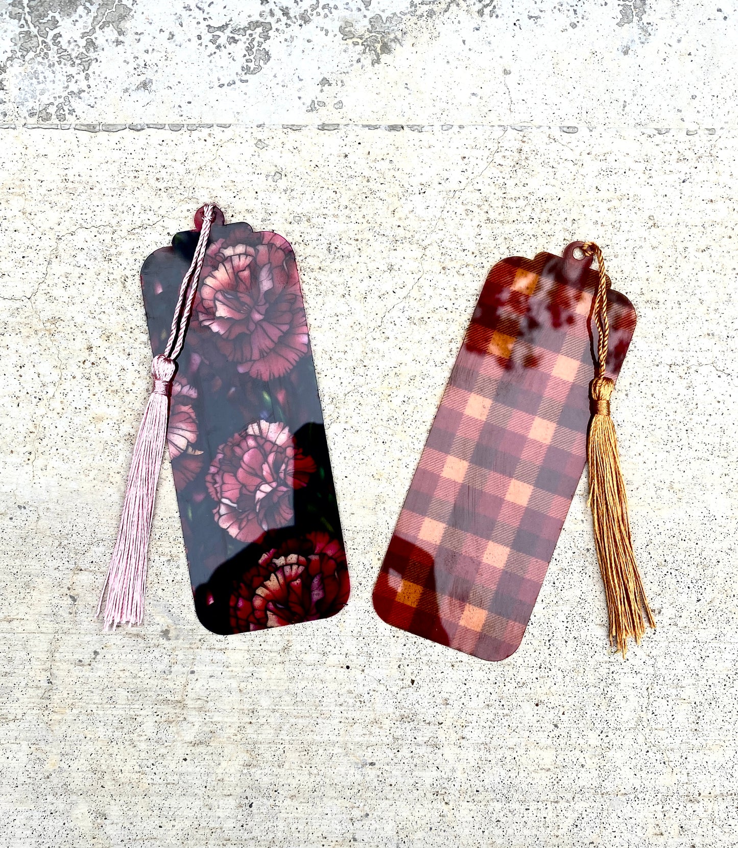 Flexible Acrylic Bookmarks with Tassel - Multiple Patterns