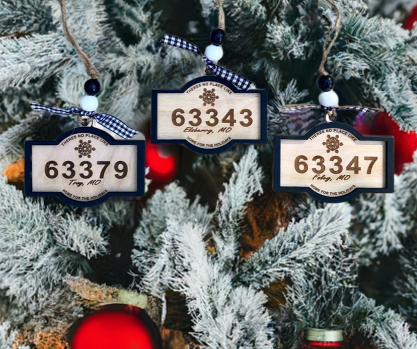 Christmas Zip Code Ornament