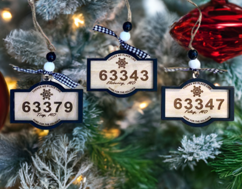 Christmas Zip Code Ornament