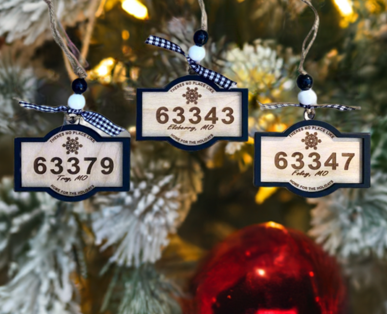 Christmas Zip Code Ornament