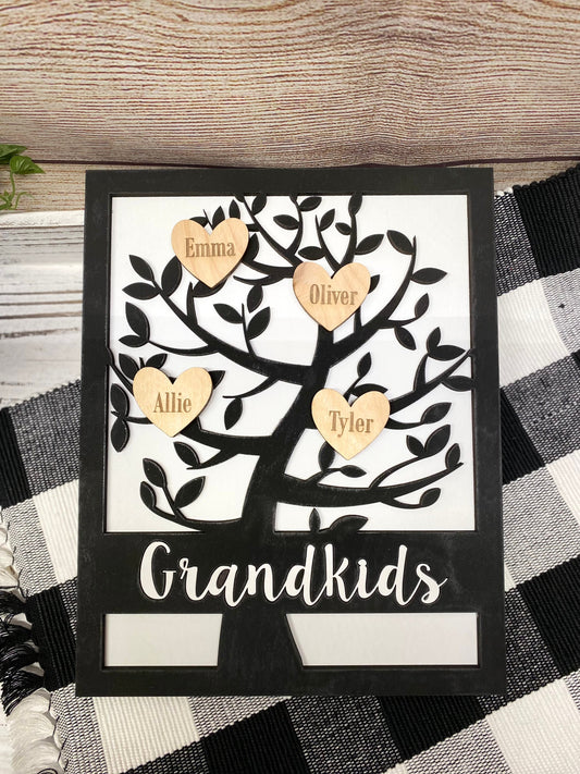 Grandkids Family Tree Sign