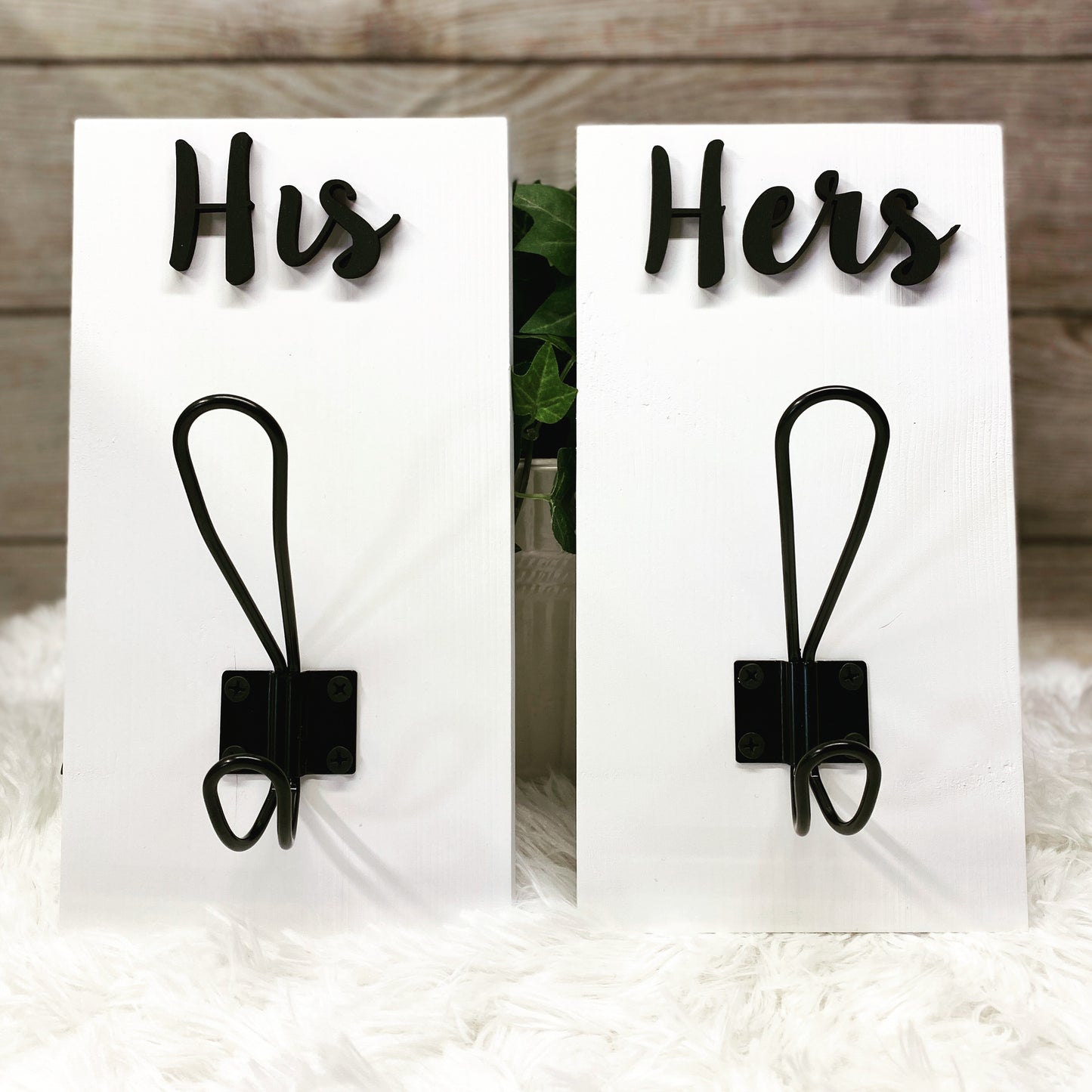 His and Hers Towel Hook Set