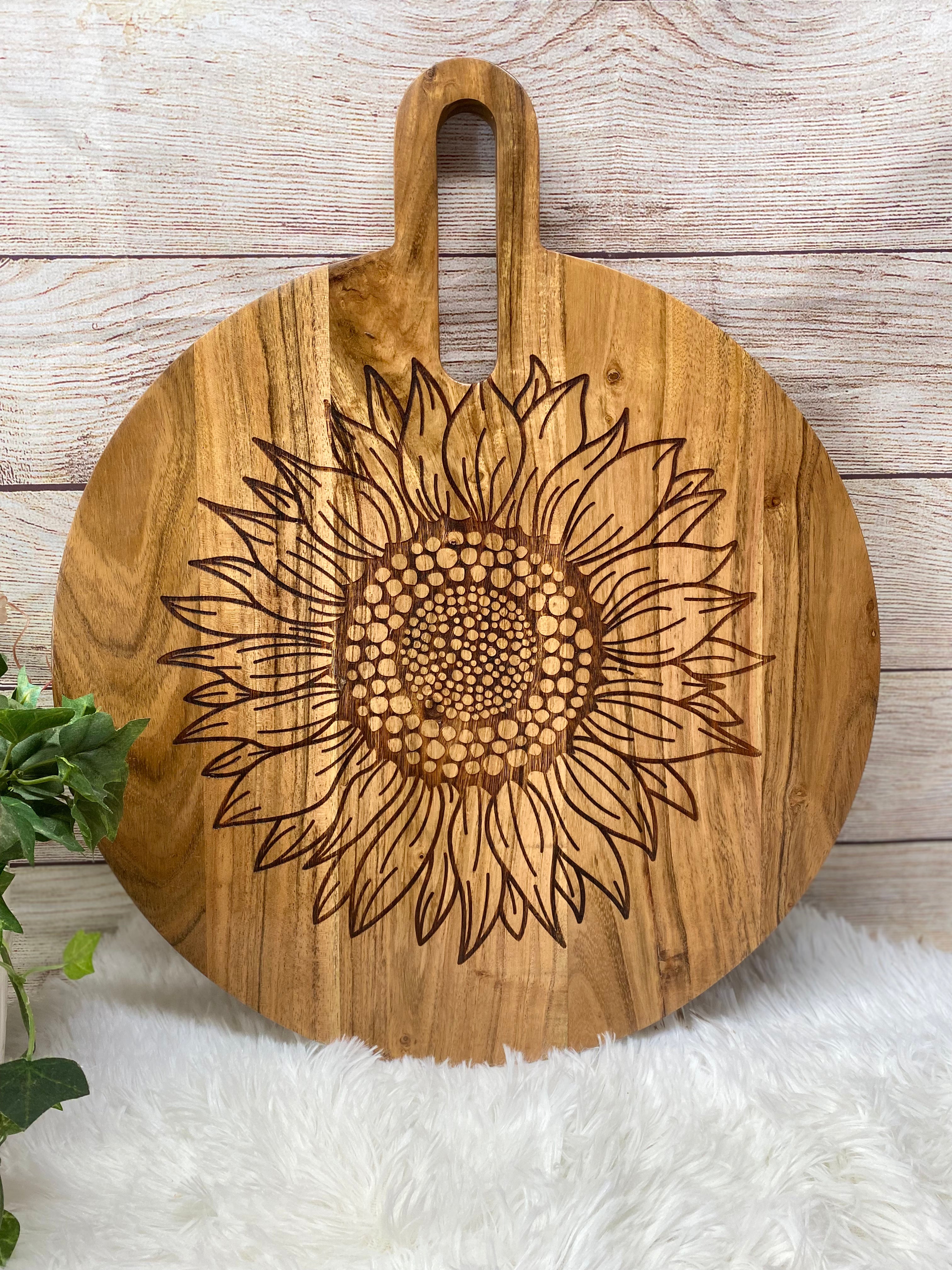 Sunflower on sale cutting board