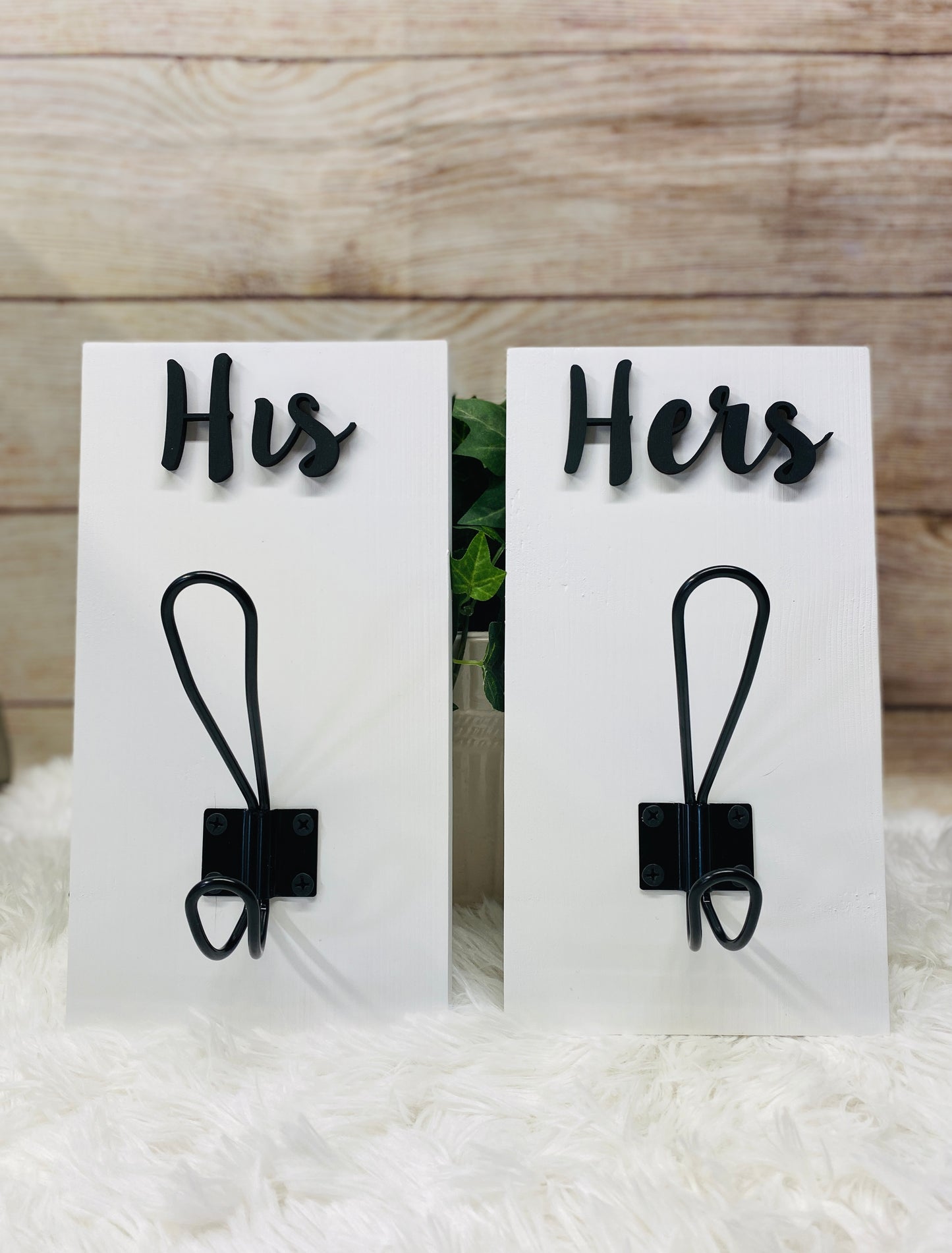 His and Hers Towel Hook Set