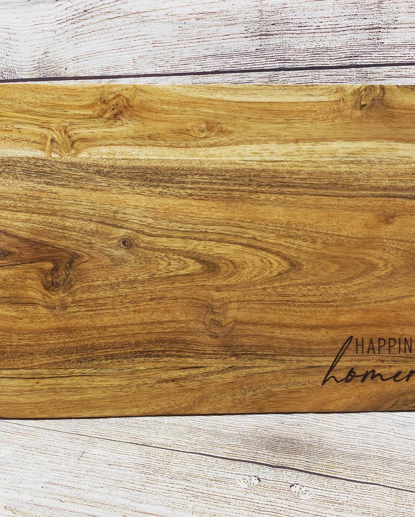 Happiness is Homemade Engraved Charcuterie Board, Rectangle Charcuterie Board