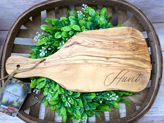 Personalized Olive Wood Cutting Board